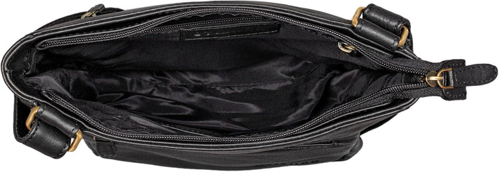 STILORD 'Kaja' Vintage Ledertasche Damen Umhängetasche Handtasche Crossbody Bag Elegante Schultertas