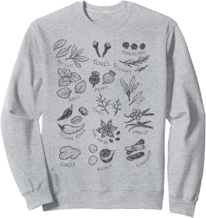 Trendy Herbs Chart Sweatshirt