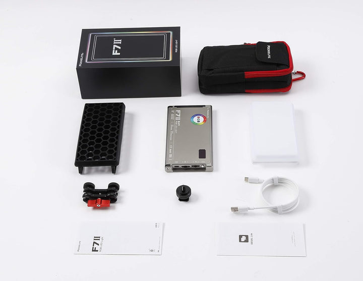 Falcon Eyes F7 II RGB 12W Led Video Licht CRI 96+ 2500K-9000K Support APP Control,HSI/RGB/LEE/Rosco