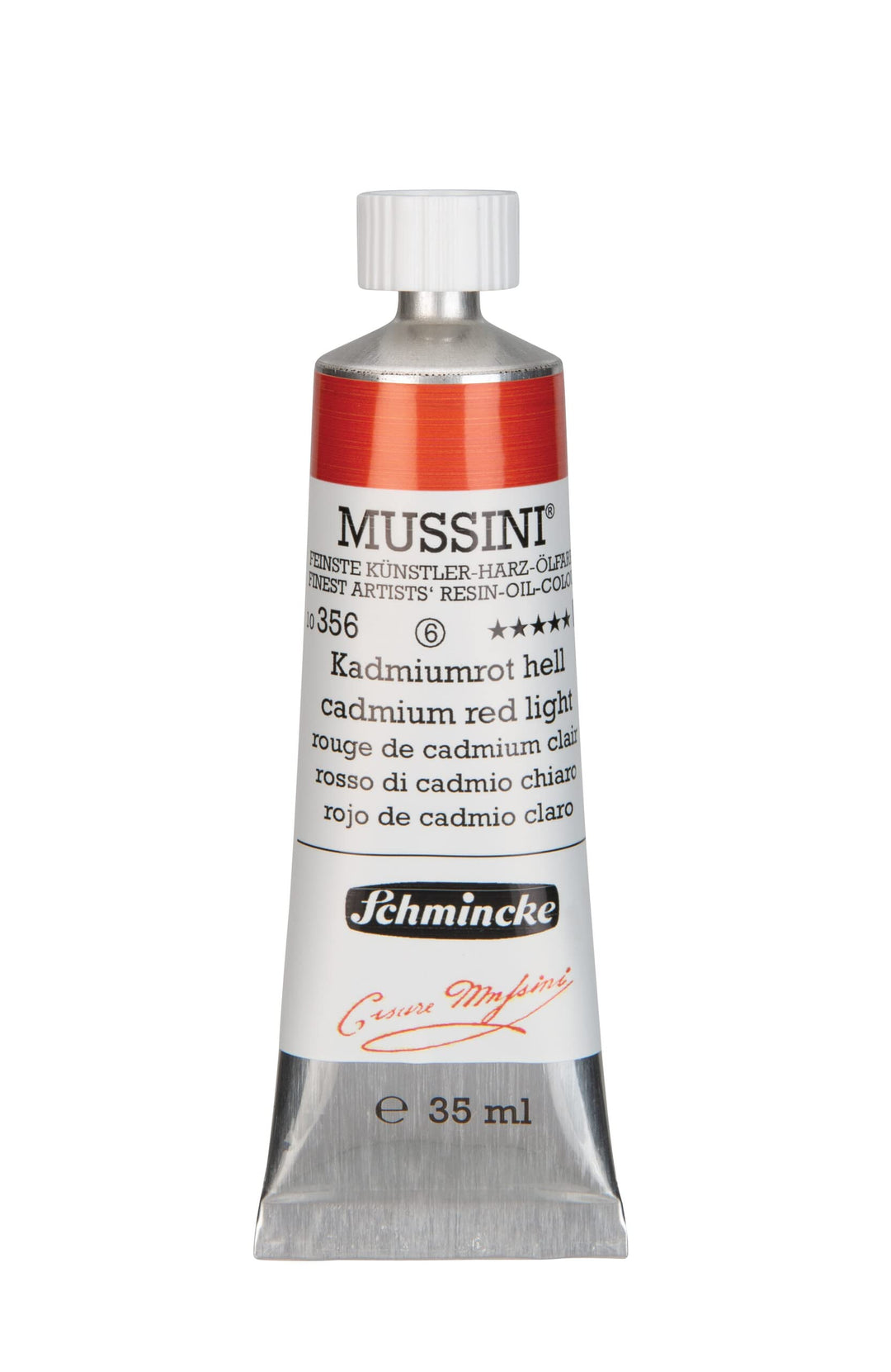 MUSSINI® - feinste Künstler-Harz-Ölfarben, Kadmiumrot hell - 35 ml 356 Kadmiumrot hell 35.00 ml (1er