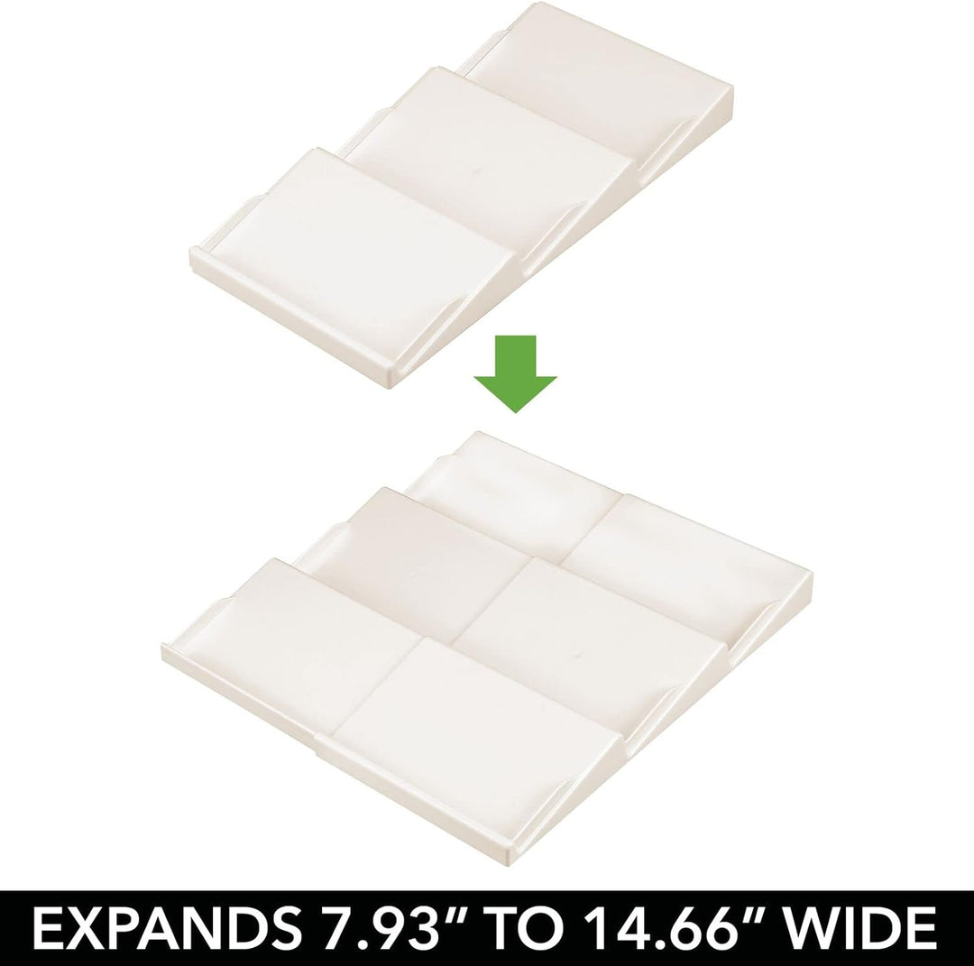 mDesign Gewürzhalter für Schubladen – auf 36,8 cm ausziehbares Gewürzregal von 20 cm bis 36,8 cm – S
