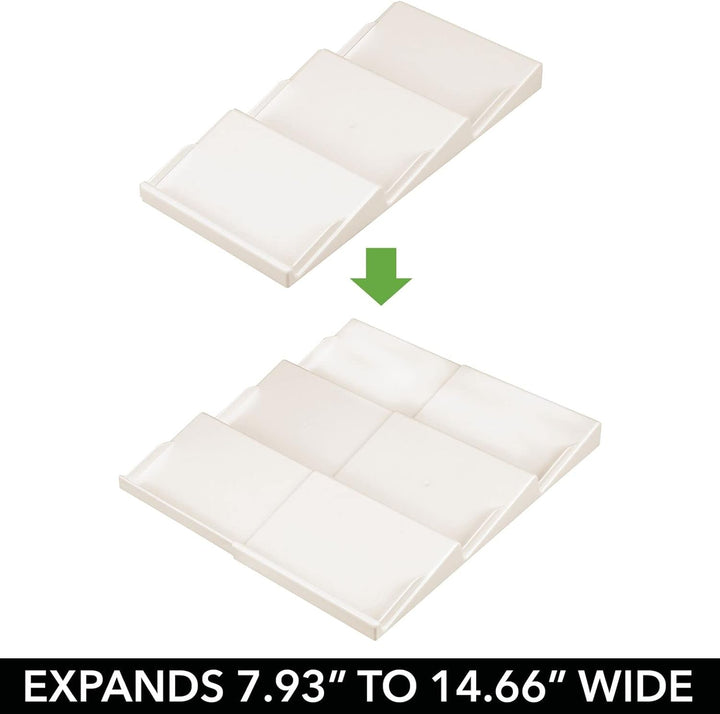 mDesign Gewürzhalter für Schubladen – auf 36,8 cm ausziehbares Gewürzregal von 20 cm bis 36,8 cm – S