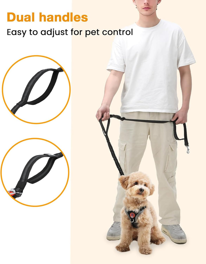 pecute Joggingleine Hunde mit Bauchgurt, Laufgürtel Hundeleine für Grosse und Mittelgrosse Hunde, Le