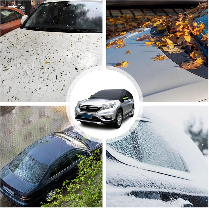 Auto Halbgarage Wasserdicht Universal Halbgarage Autoabdeckung, Abdeckplane Auto All Weather, Wasser