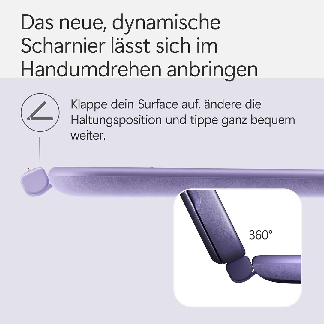 Microsoft Surface Pro 12" Keyboard mit Slim Pen | kompatibel mit Surface Pro 12" | QWERTZ | Violett