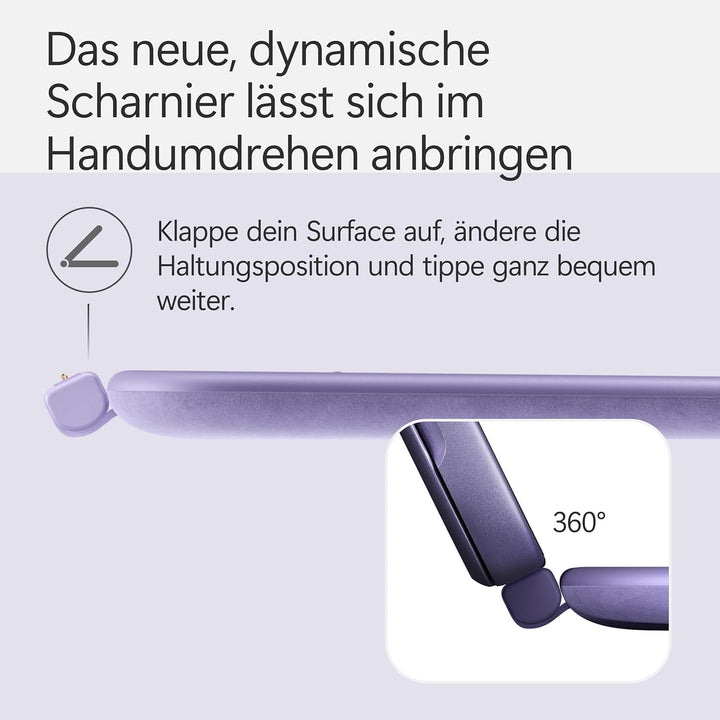 Microsoft Surface Pro 12" Keyboard mit Slim Pen | kompatibel mit Surface Pro 12" | QWERTZ | Violett