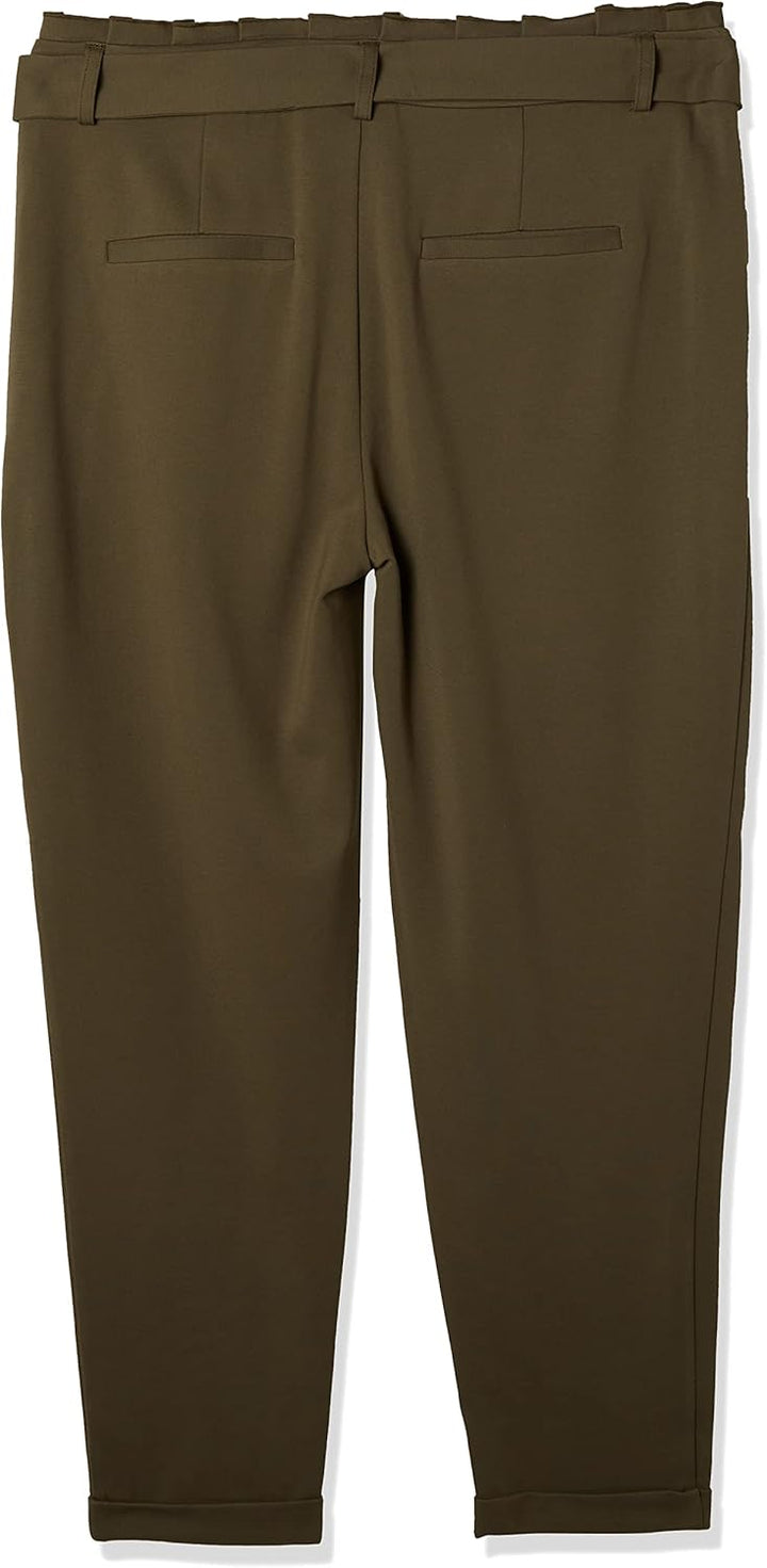 ONLY Carmakoma Damen Cargoldtrash Life Easy Paperback Pant Hose 44 Grosse Grössen Olive Night, 44 Gr