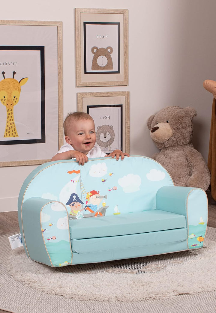 Delsit Kindersofa zum Ausklappen - Kinder Sofa mit Schaumstofffüllung - Sofa Kinder mit Abnehmbarem