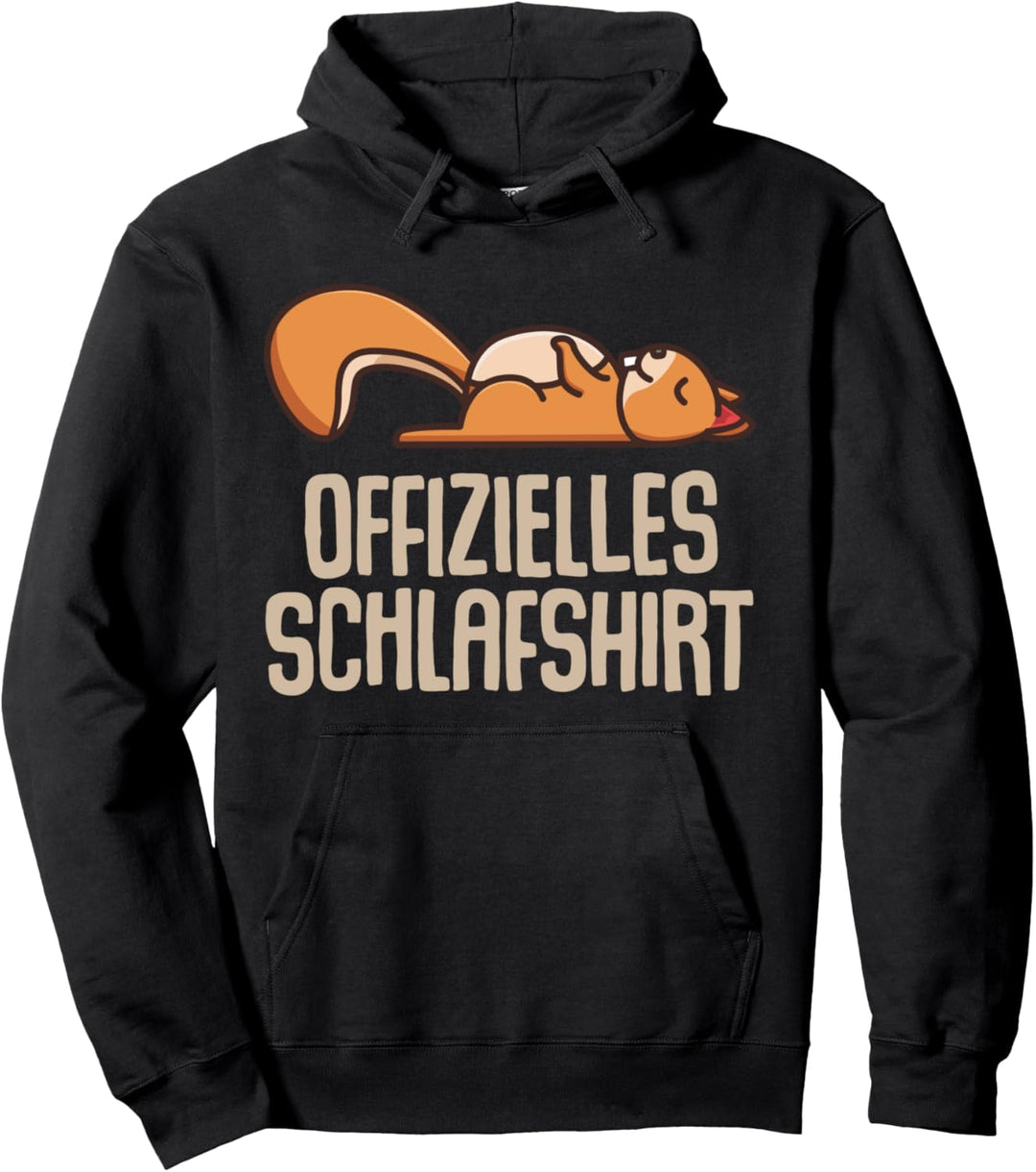 Offizielles Schlafshirt Pyjama Eichhörnchen Lustig Geschenk Pullover Hoodie
