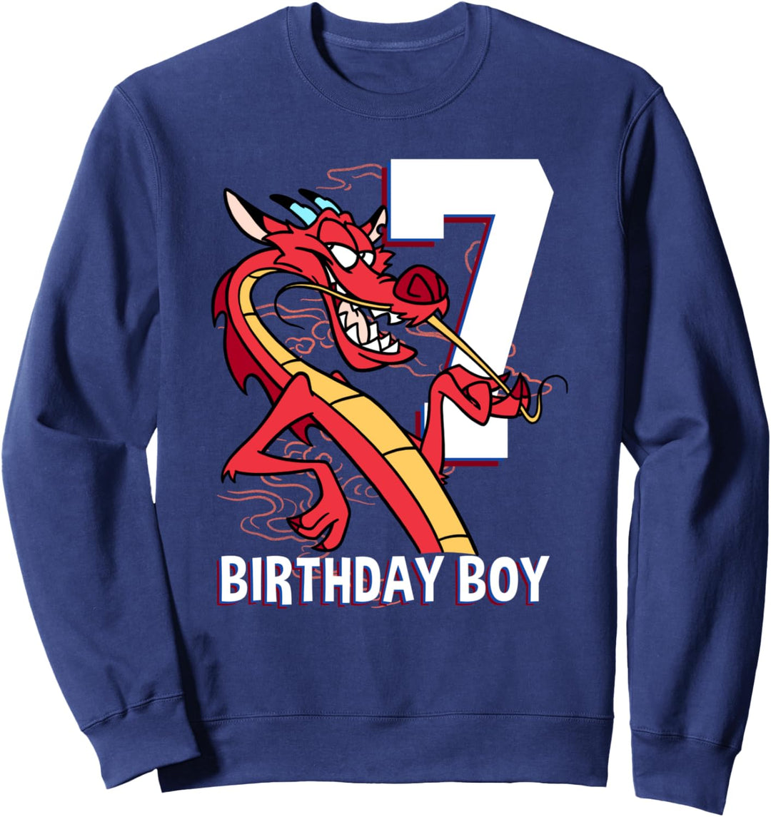 Disney Mulan 7th Birthday Boy Mushu Portrait Sweatshirt