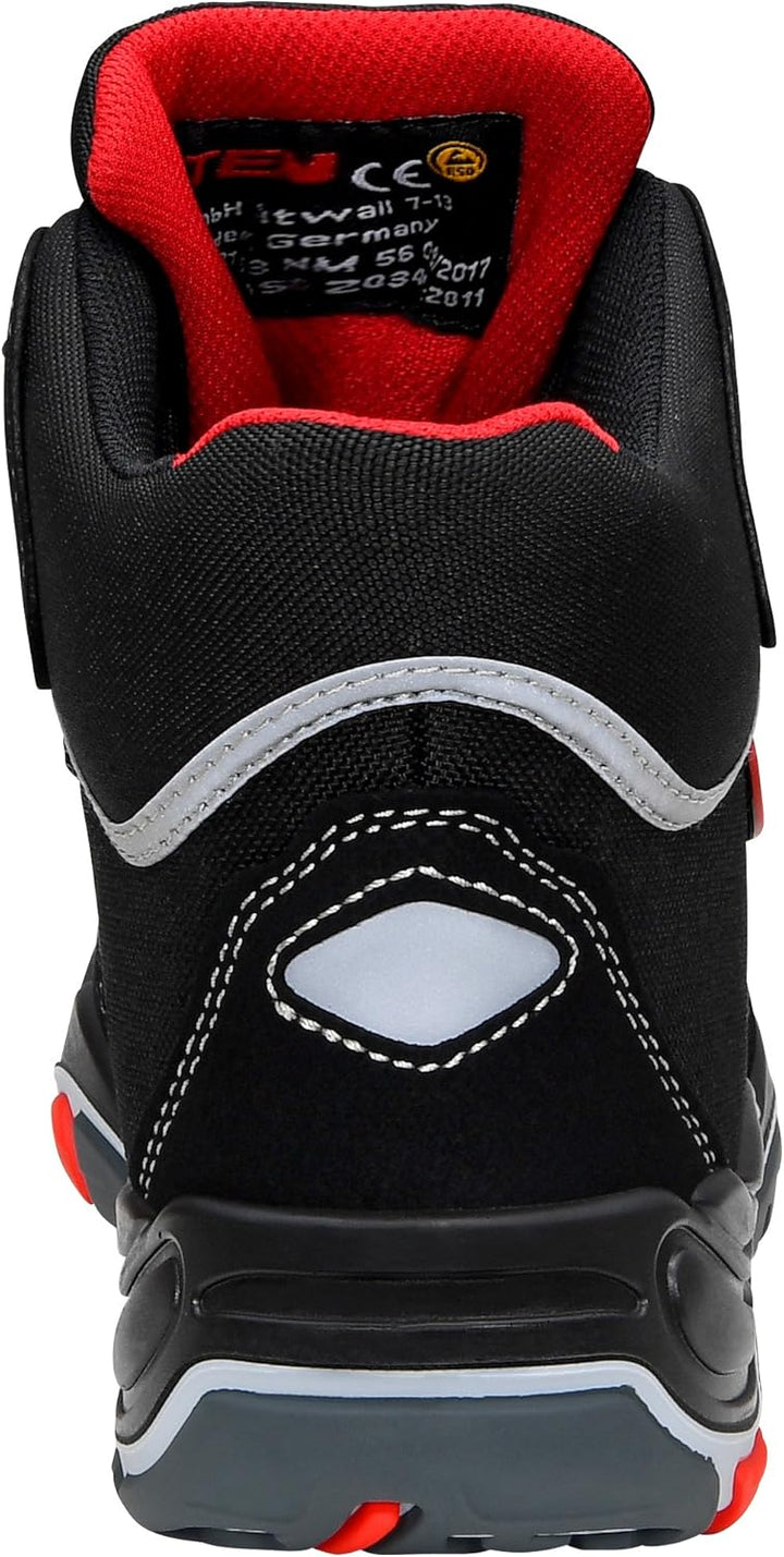 ELTEN Sicherheitsschuhe Sander ESD S3, Herren, Sportlich, Leicht, Schwarz, Kunststoffkappe Unisex Si