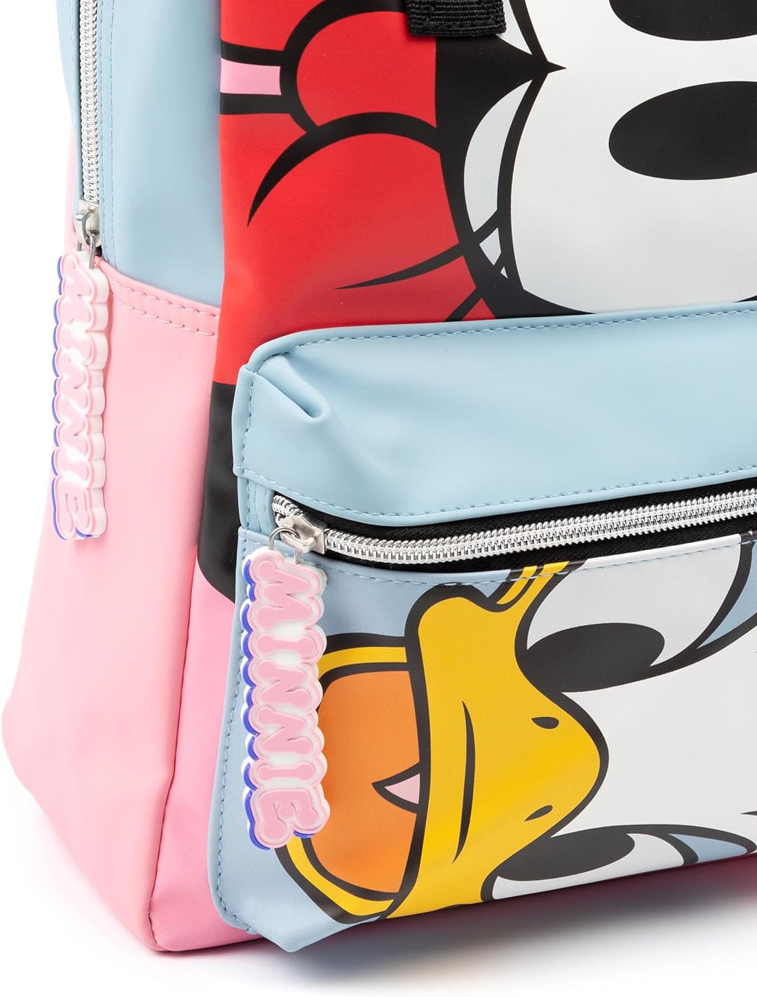 Disney Minnie Maus Rucksack für Frauen Damen Teens Kinder | Rosa Blau Daisy Duck Charaktere Tasche |
