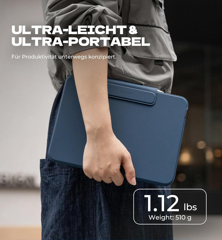 Dexnor Hülle mit Tastatur für iPad 11 Generation A16/10 Generation (11/10.9 Zoll, 2025/2022), Magnet