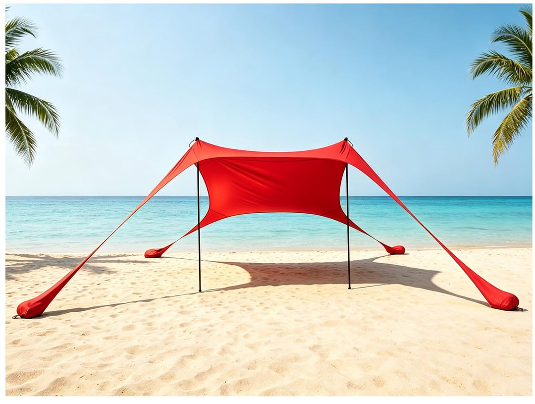 Strand Schatten Zelt Markise 4-5 Personen Strand Sonnencreme wasserdichte leichte Blockierung und el