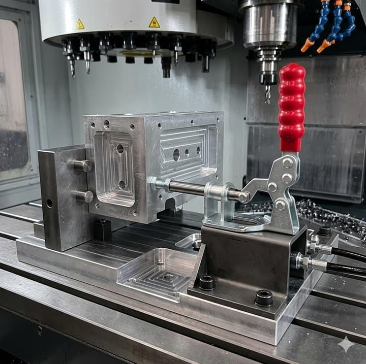 INGDAUM® 4 Stück GH-302FM Schubstangenspanner, Einstellbar, Kniehebelspanner, Schnellspanner Knebelk