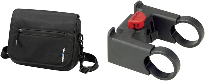 KLICKfix 0275PS SmartBag Touch Stuurtas, Black-Red, 1,8 Liter