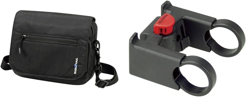 KLICKfix 0275PS SmartBag Touch Stuurtas, Black-Red, 1,8 Liter