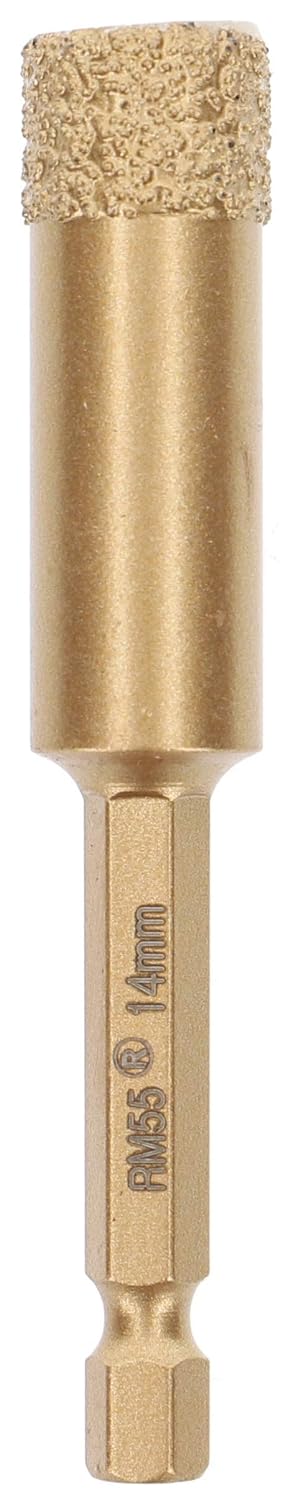 PRODIAMANT Profi Fliesenbohrer Fliese 14 mm x 6Kant Bit Aufnahme Diamantbohrer Winkelschleifer für t