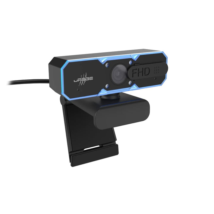 uRage Streaming-Webcam Rec 900 FHD, hochauflösende Full-HD-Qualität, mit integriertem Mikrofon, in s