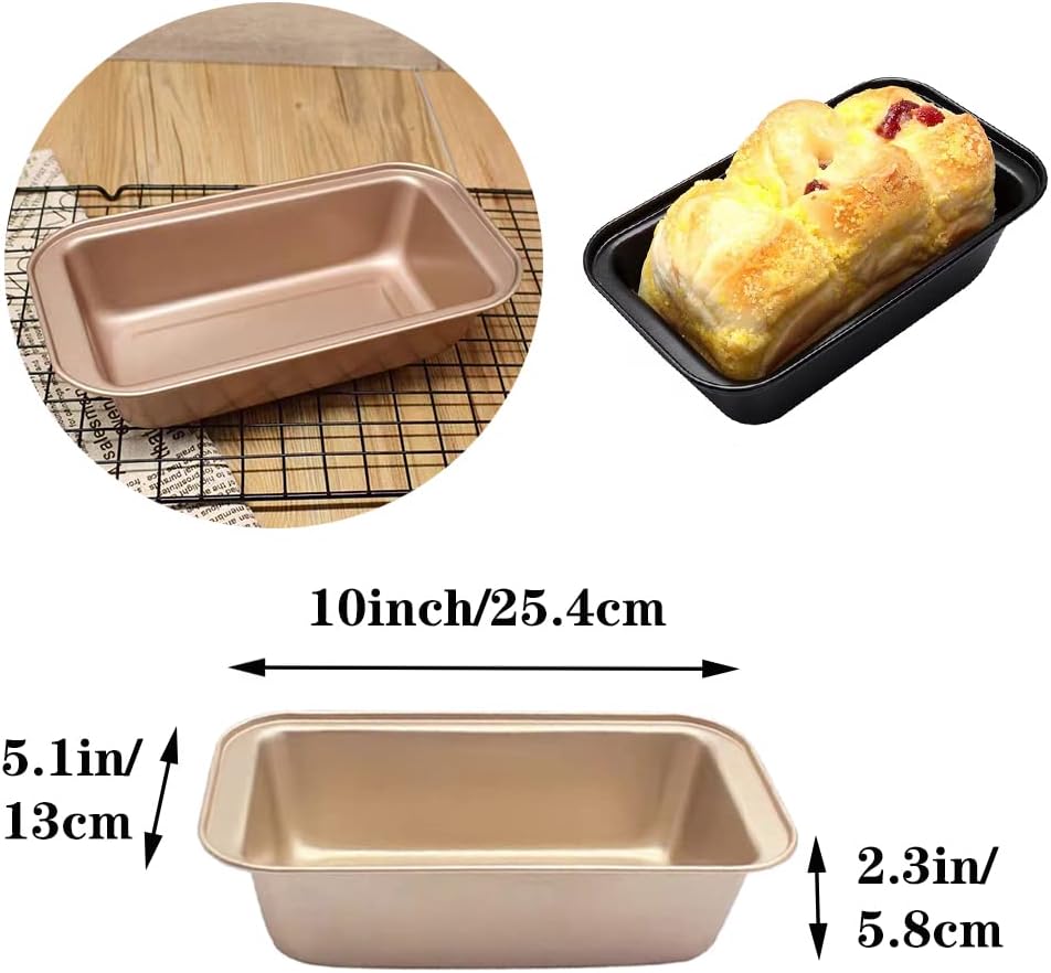 EGEN Bread Pan Loaf Tin for Baking, Non-Stick Carbon Steel Baking Bread Toast Mold Loaf Baking Pan S