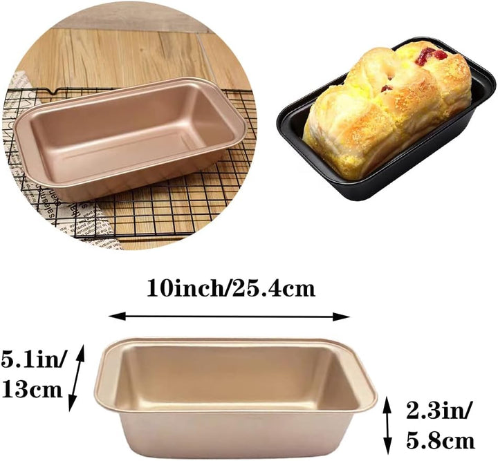 EGEN Bread Pan Loaf Tin for Baking, Non-Stick Carbon Steel Baking Bread Toast Mold Loaf Baking Pan S