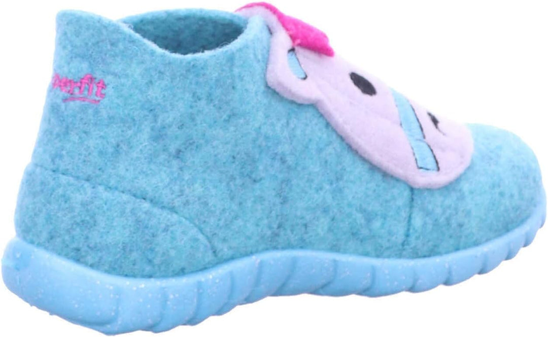Superfit Baby-Mädchen Happy Hausschuhe 24 EU Turchese 7500, 24 EU Turchese 7500
