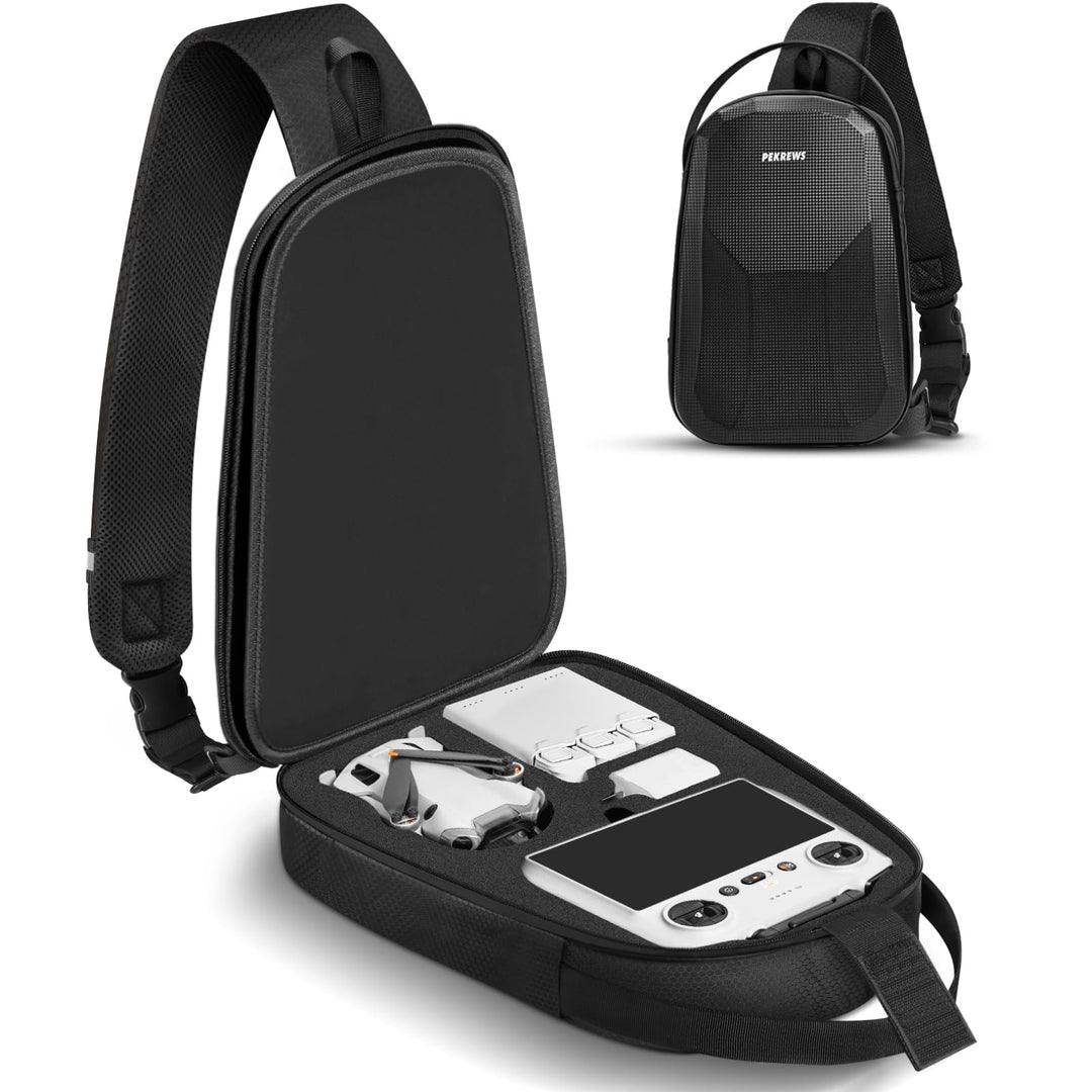 Mini 4 Pro Hülle, wasserdichte Hartschalen-Tragetasche, tragbare Reise-Drohnen-Schultertasche, Rucks