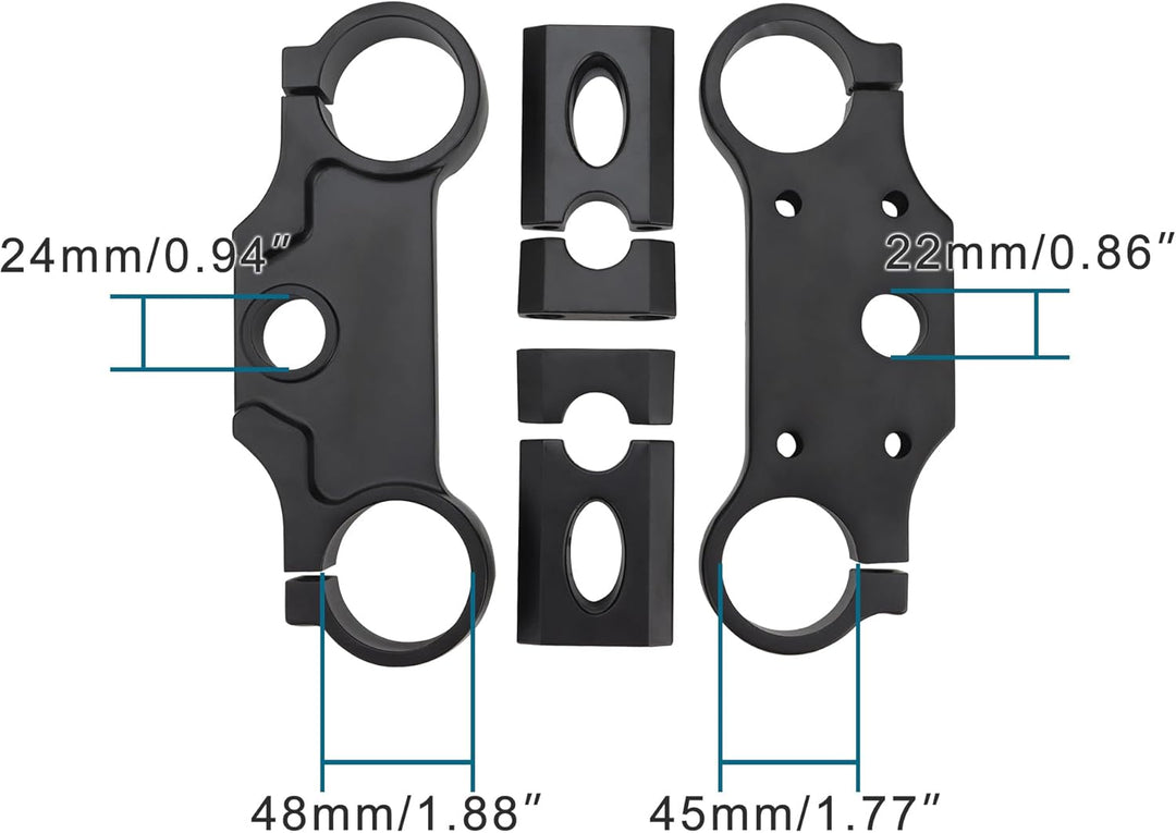 GOOFIT Lenker Griff Casting Dreifache Baum Klampe Gruppe Ersatz für Apollo Pitbike Dirtbike