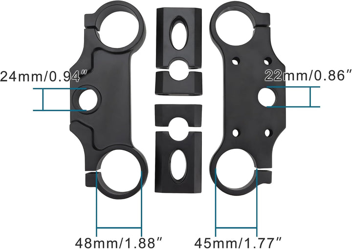 GOOFIT Lenker Griff Casting Dreifache Baum Klampe Gruppe Ersatz für Apollo Pitbike Dirtbike