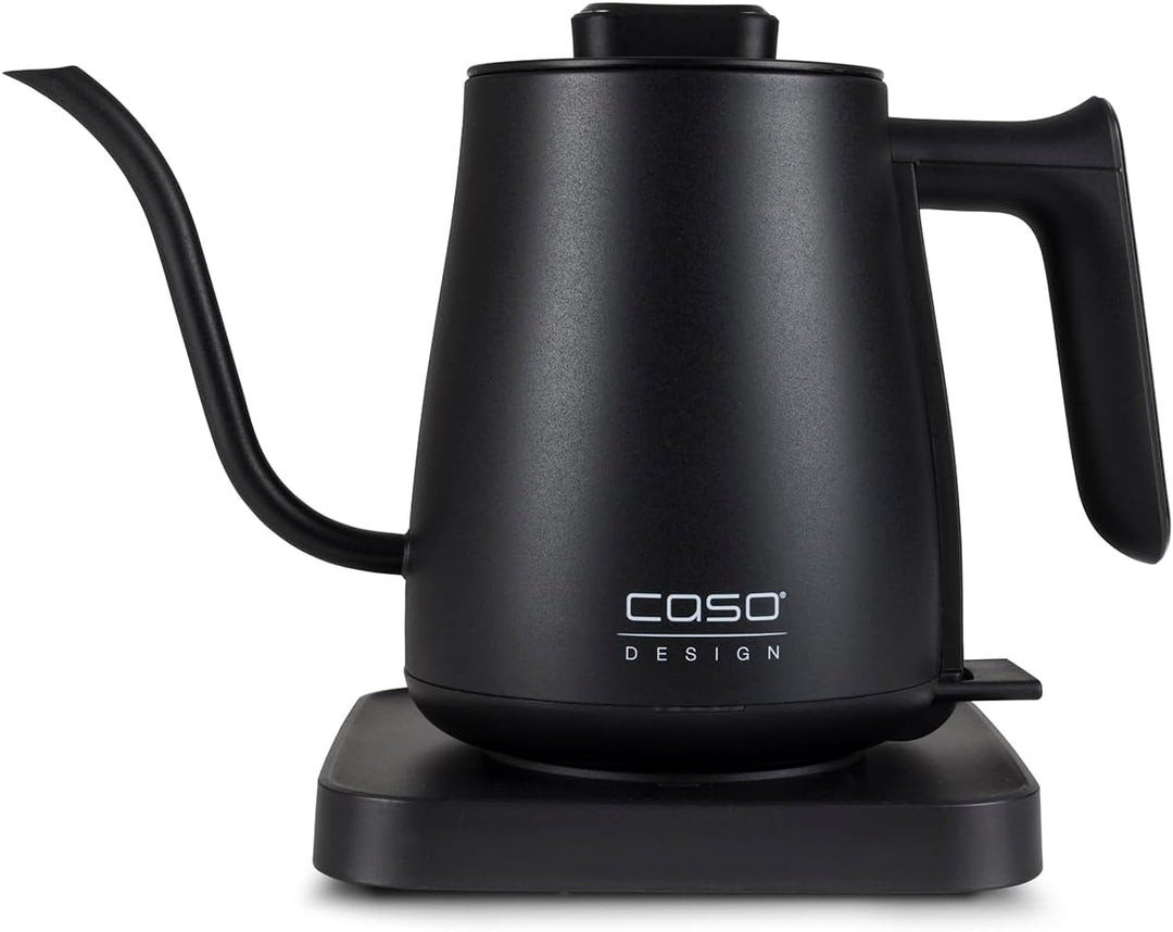 CASO Coffee Classic Kettle – elektrischer Wasserkocher, hochwertiges matt schwarzes Design mit gesch