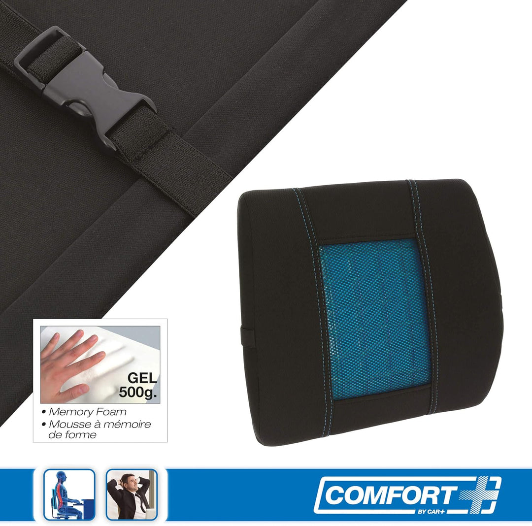 Lendenkissen für Autositz, viskoelastisch, mit Gel, für Auto, Büro oder Jede Art von Sitz