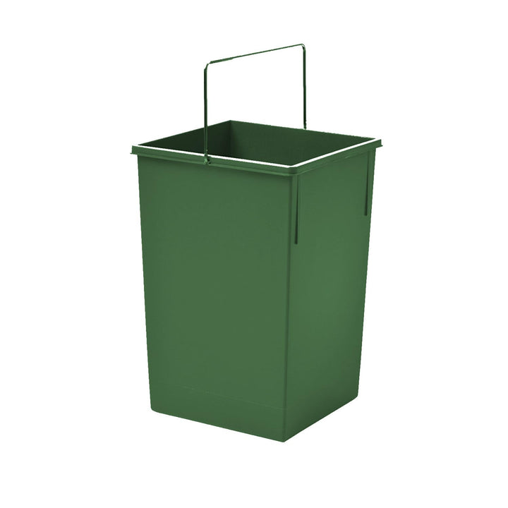 Hailo Inneneimer 15 Liter grün | Ersatzeimer mit Henkel verchromt | passend Abfallsammler | 230 x 22