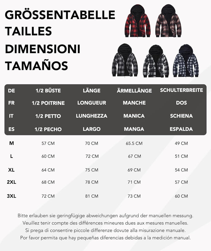 igeekwell Winterjacke Herren Kapuzenpullover mit Kapuze Fleecejacke für Männer Casual Kapuzenjacke B