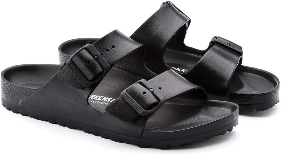 BIRKENSTOCK Damen Arizona Eva Pantoletten, 46 EU Schwarz