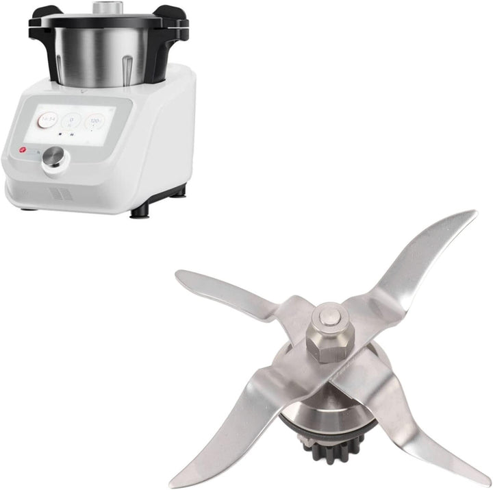 Dioche Mixer-Klinge, Edelstahl-Mixer-Klinge, 12 Zähne, Rostfrei, Leicht zu Reinigen, für Monsieur Cu