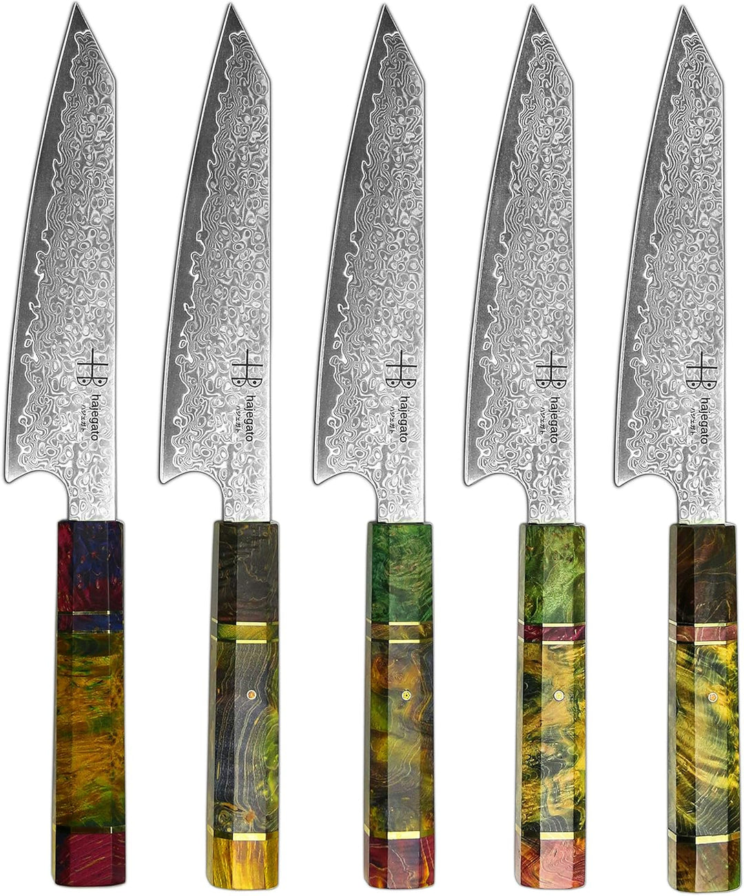 Hajegato Damastmesser Küchenmesser Einzigartiges Griff Kochmesser Profi Messer Japanisches Messer Vg