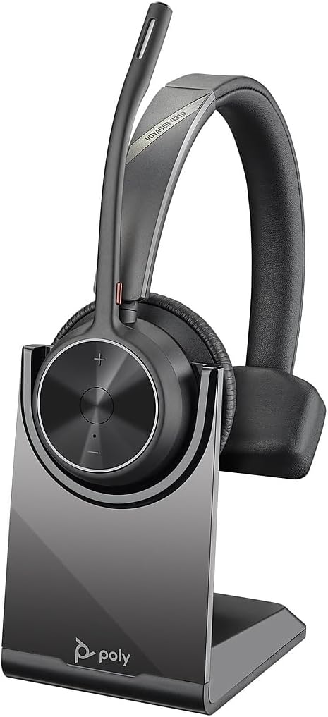 Plantronics Poly – schnurloses Voyager 4310 UC-Headset mit Ladestation (Plantronics) – Ein-Ohr-Heads