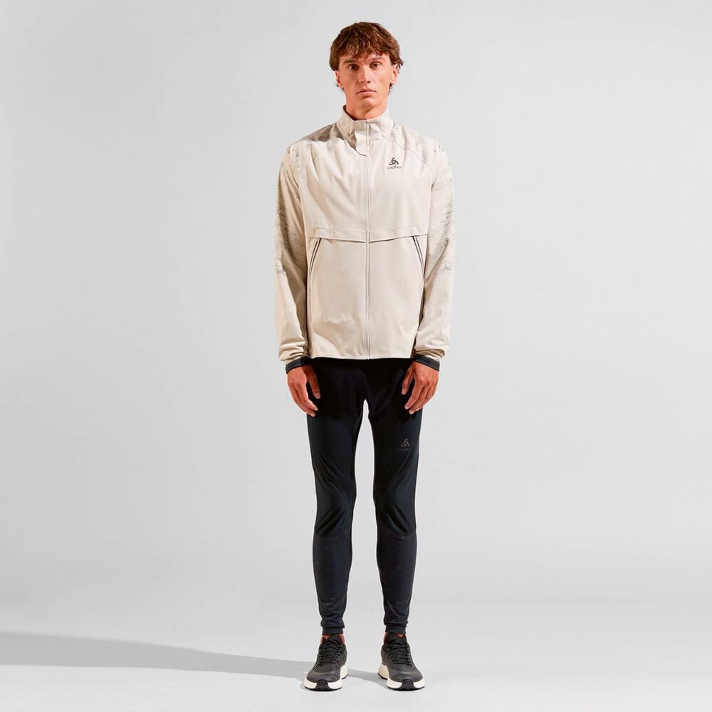Odlo Herren Zeroweight Pro Warm Reflect Jacke Softshelljacke Outdoorjacke S silver cloud, S silver c