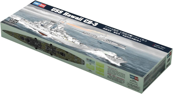 Hobby Boss 086515 1/350 USS Hawaii, CB-3 Plastikmodellbausatz, Modelleisenbahnzubehör, Hobby, Modell