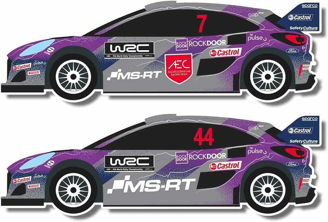 Ninco - WRC Hybrid Boost - Slot-Schaltung auf Massstab 1/50 und 320 cm Strecke inkl. Zwei Ford Puma