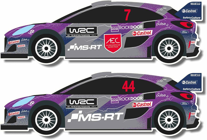 Ninco - WRC Hybrid Boost - Slot-Schaltung auf Massstab 1/50 und 320 cm Strecke inkl. Zwei Ford Puma
