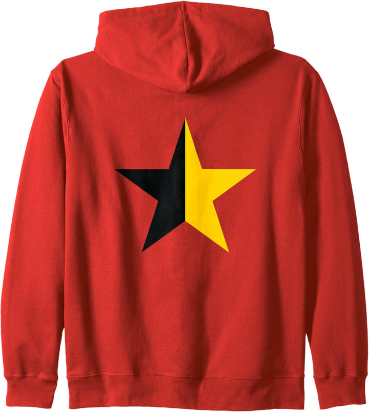 Anarcho-Kapitalismus Stern gelb schwarz Anarchie Symbol Kapuzenjacke