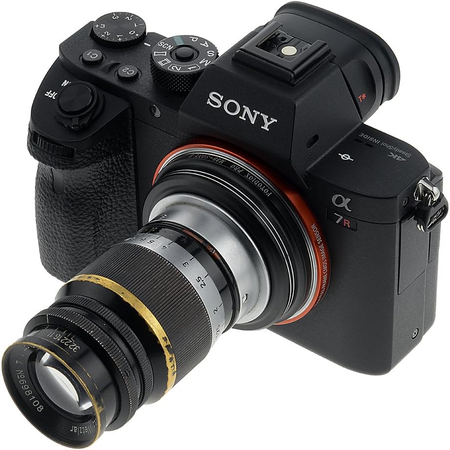 Fotodiox Pro Lens Mount Adapter Compatible with Leica L39 (x0.977mm Pitch) Lenses on Sony E-Mount Ca