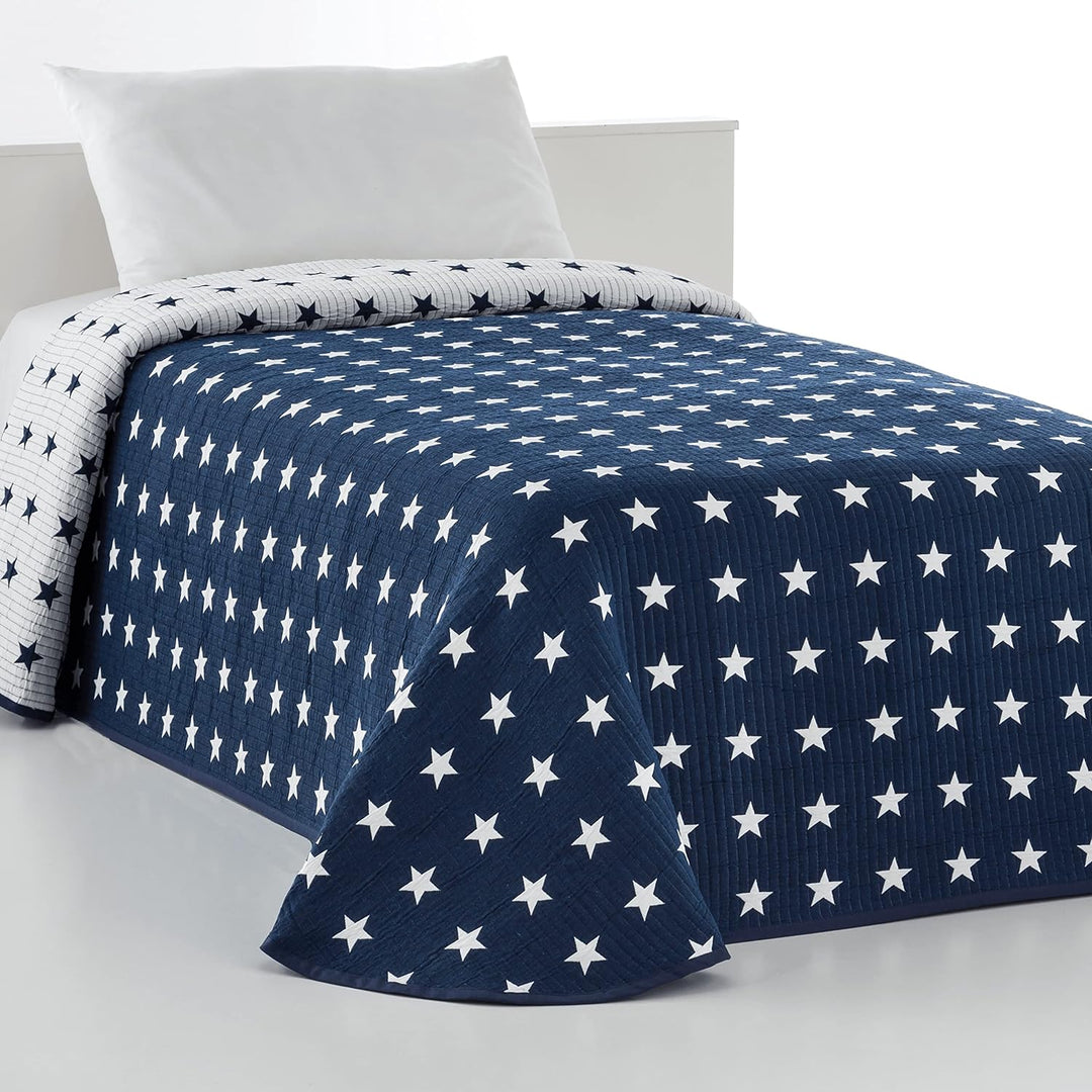 VIALMAN Sofia 10 Tagesdecke, 18% Baumwolle, Navy, 90 cm 90 cm Navy, 90 cm Navy