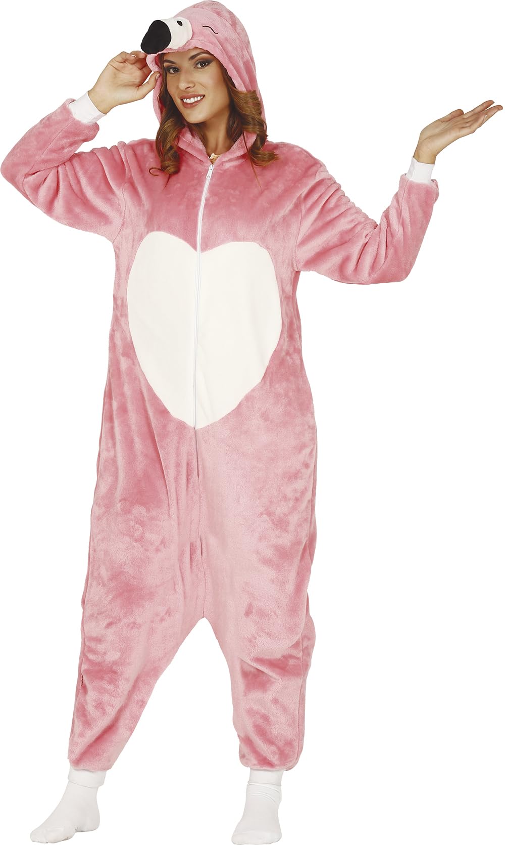 FIESTAS GUIRCA, S.L. Lustiges Flamingo Kostüm für Erwachsene L Talla 42-44 Mehrfarbig, Talla 42-44 M