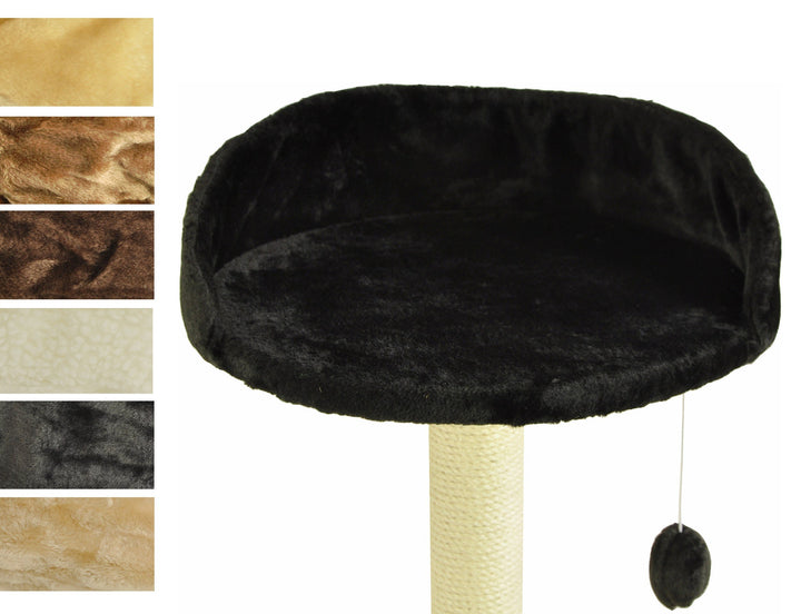 nanook Kratzbaum Liegeplatz Top für kräftige Katzen - Grösse XXL - 46 cm Ø - schwarz, Schwarz