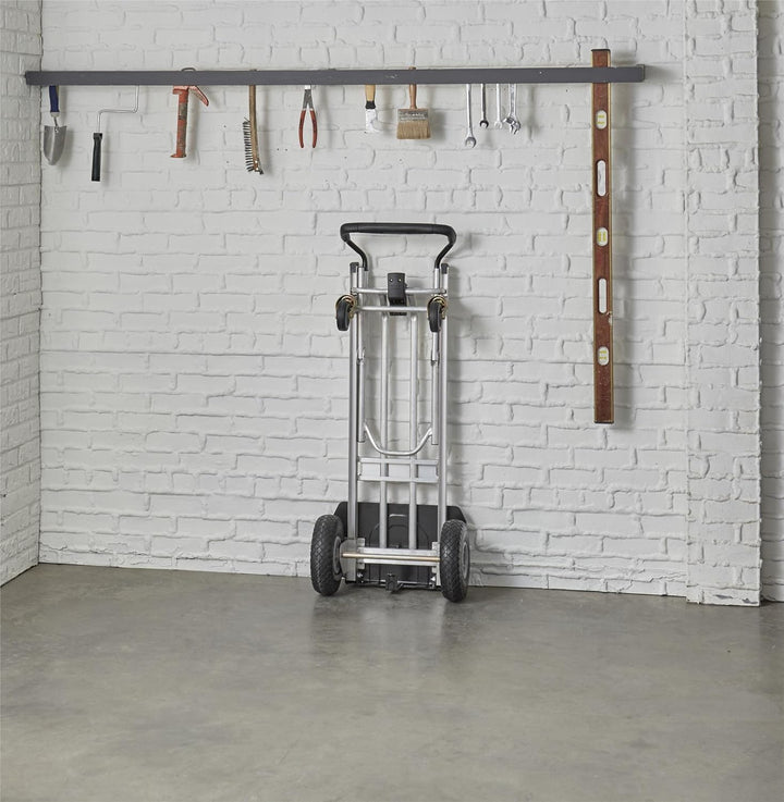 COSCO 12243ASB1E 3-in-1 faltbare Sackkarre mit flachen Rädern, 362,9 kg/453,6 kg Kapazität, Aluminiu