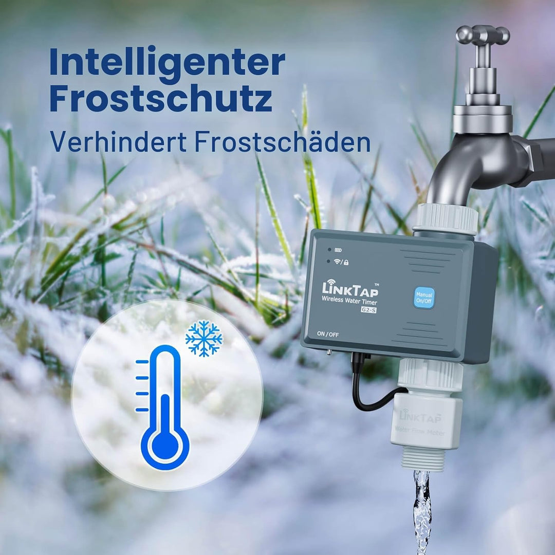 LinkTap G2S Drahtlose Bewässerungscomputer - Erfordert Gateway - Smarte Wasserzeitschaltuhr mit Wass