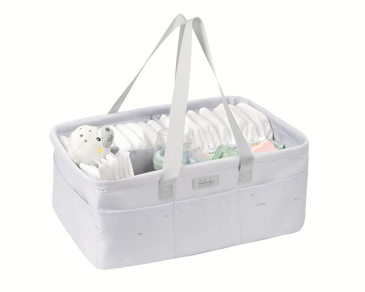 Kikkaboo Wickeltasche, Korb, Windelorganizer faltbar Griffe abnehmbare Trennwand, Farbe:weiss, Wei&#