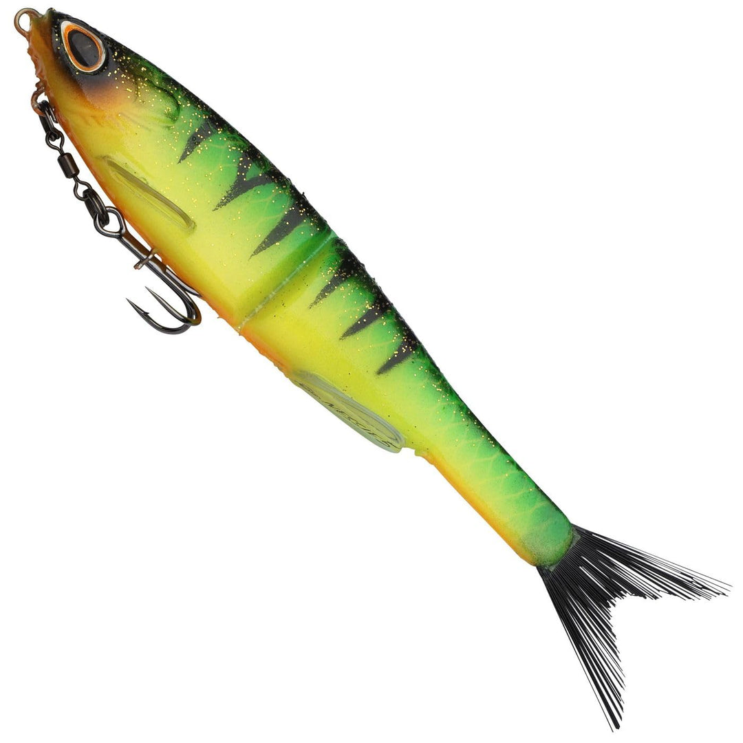 Berkley PowerBait® Nessie - montierter Gummifisch Firetiger 22cm / 57g, Firetiger 22cm / 57g